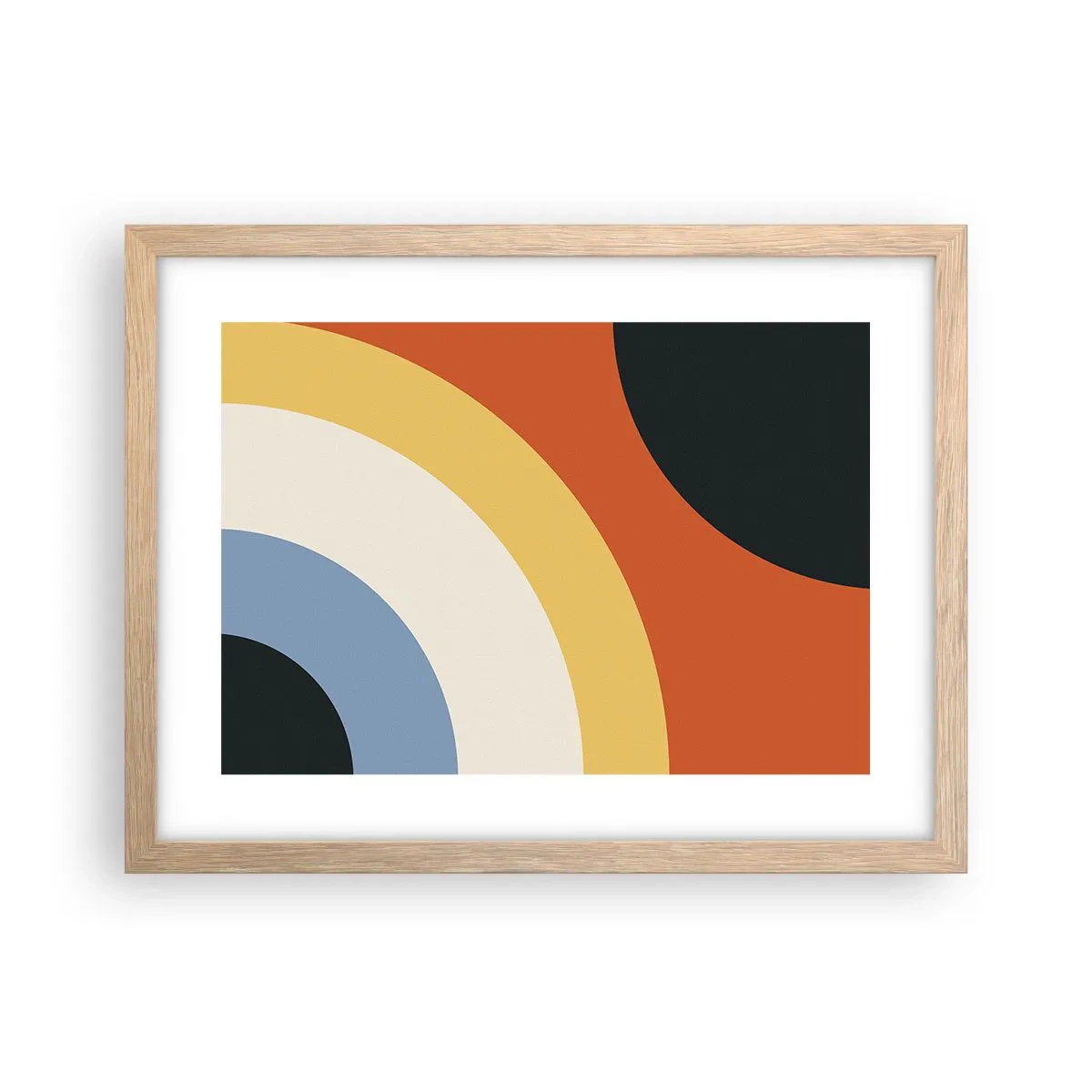 Poszter világos tölgy keretben - Magam felé - 40x30 cm