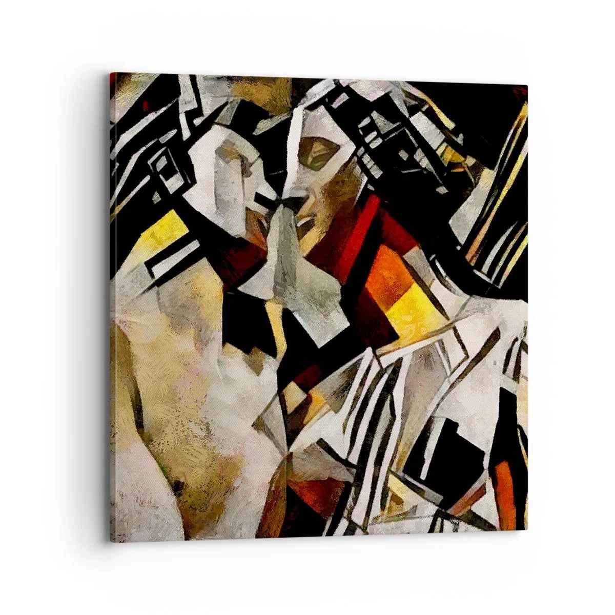 Vászonkép - Szoborszerű csók - 70x70 cm