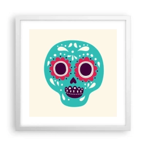 Poszter fekete keretben - Az élet - szórakozás a halálig - 40x40 cm