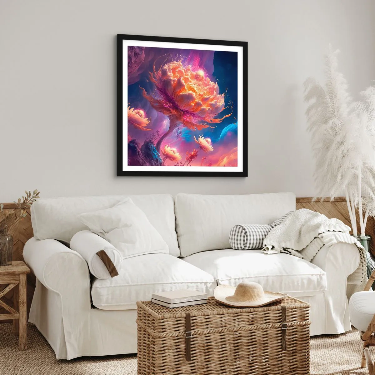 Poszter fehér keretben - Egy másik világ - 40x40 cm