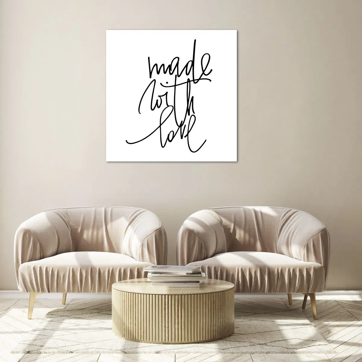 Üveg kép - A legjobb márka - 50x50 cm