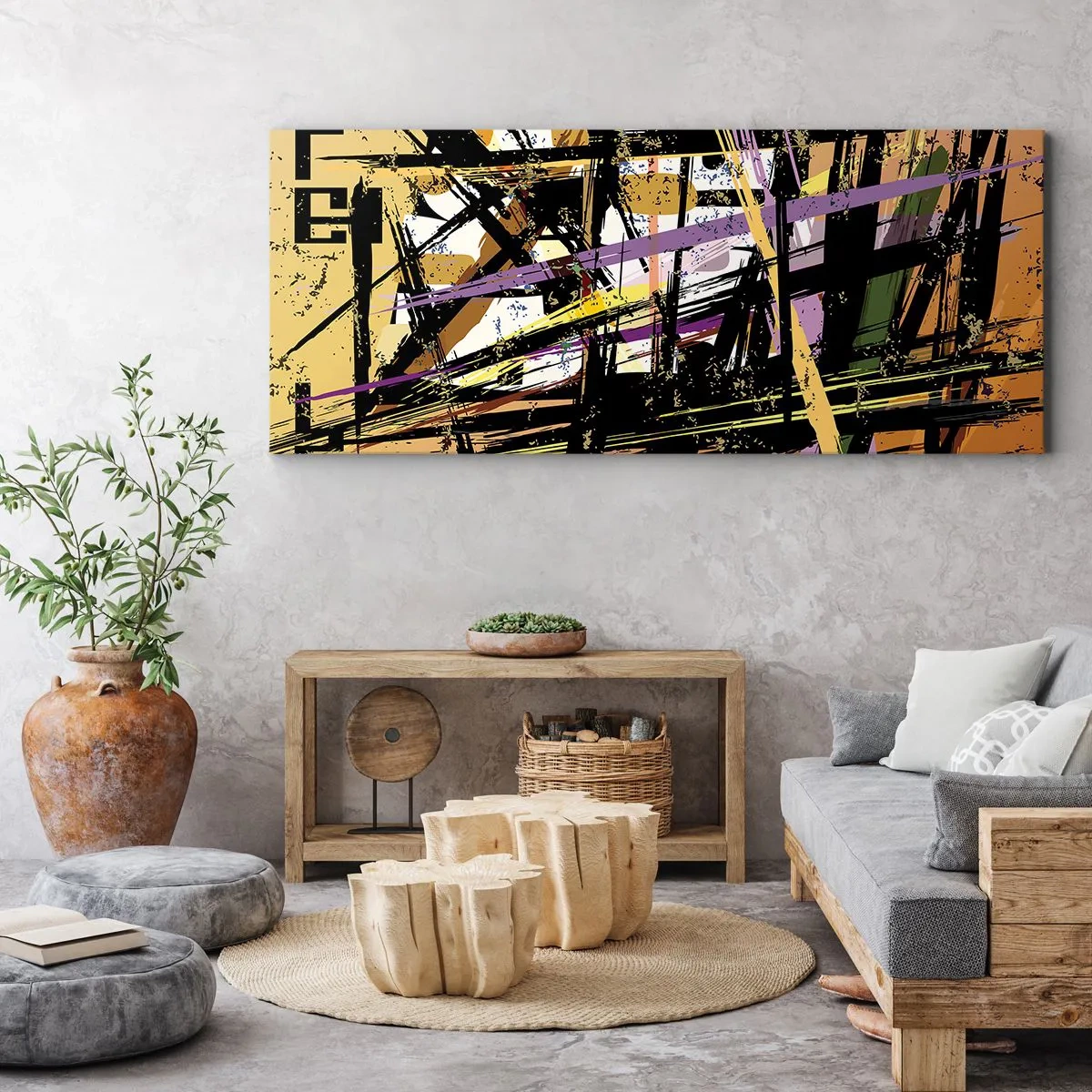 Vászonkép - Éles vágás - 100x40 cm