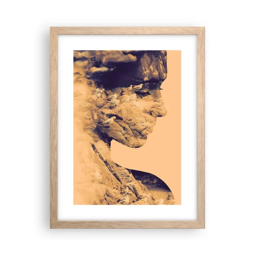 Poszter világos tölgy keretben - Természetes szépség - 30x40 cm