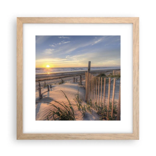 Poszter világos tölgy keretben - A szél ragyogása és árnyéka - 30x30 cm