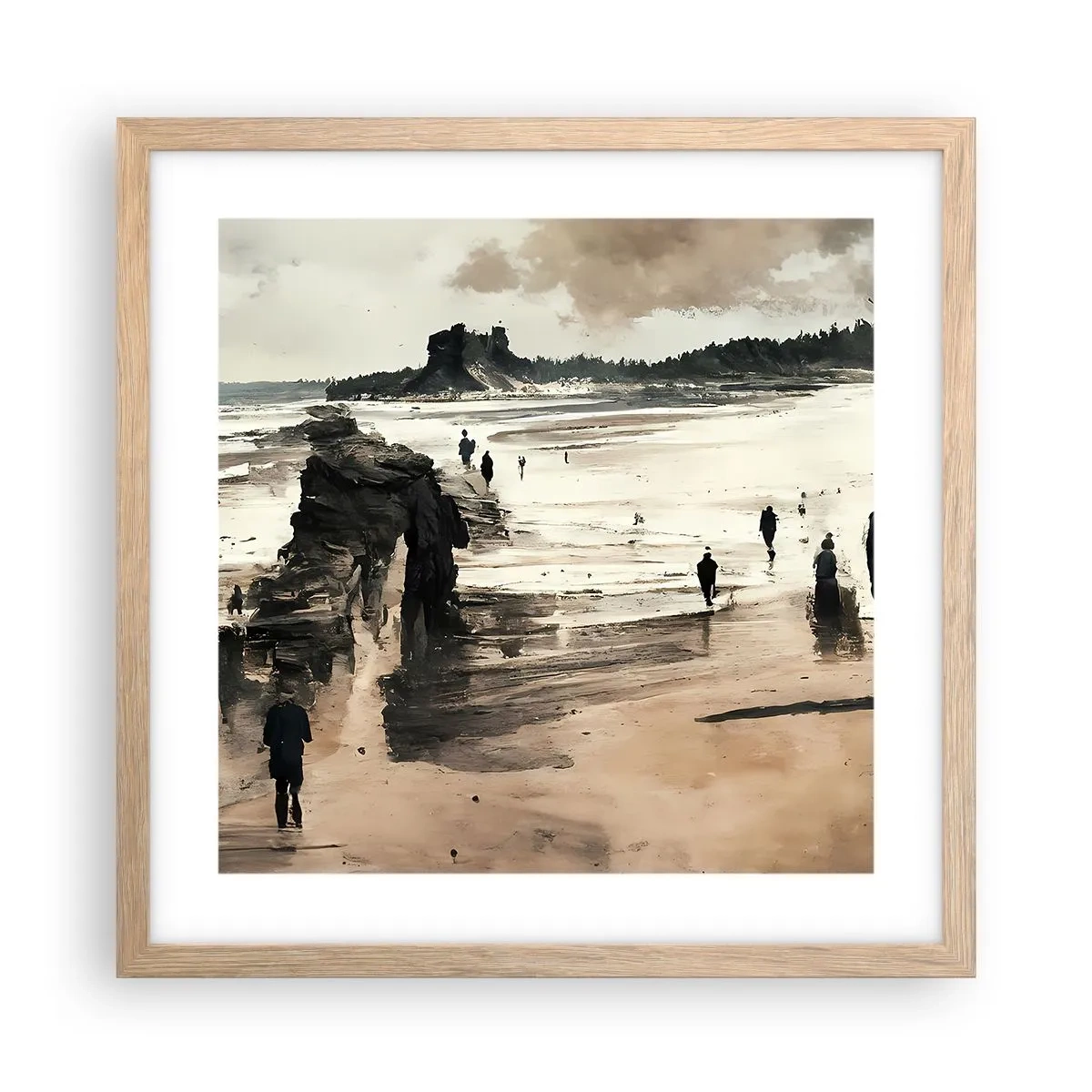 Poszter világos tölgy keretben - Megidézett - 40x40 cm