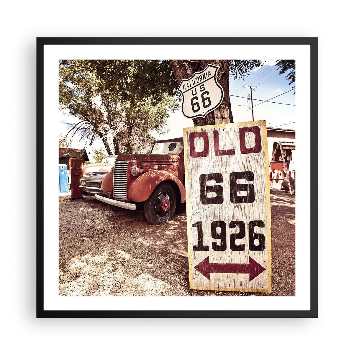 Poszter fehér keretben - Az amerikai tartomány legendája - 60x60 cm