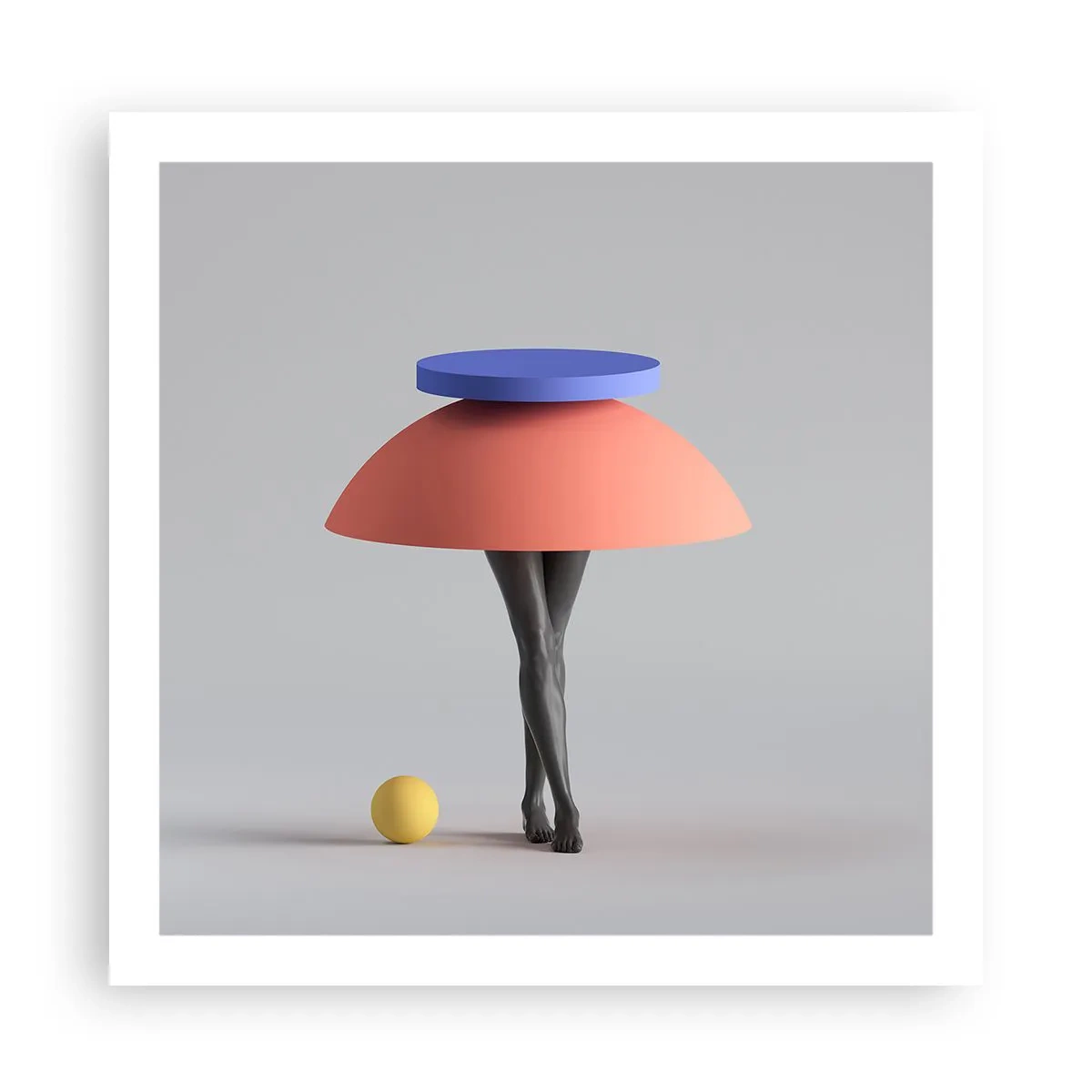 Poszter - Szürreális kompozíció - 60x60 cm