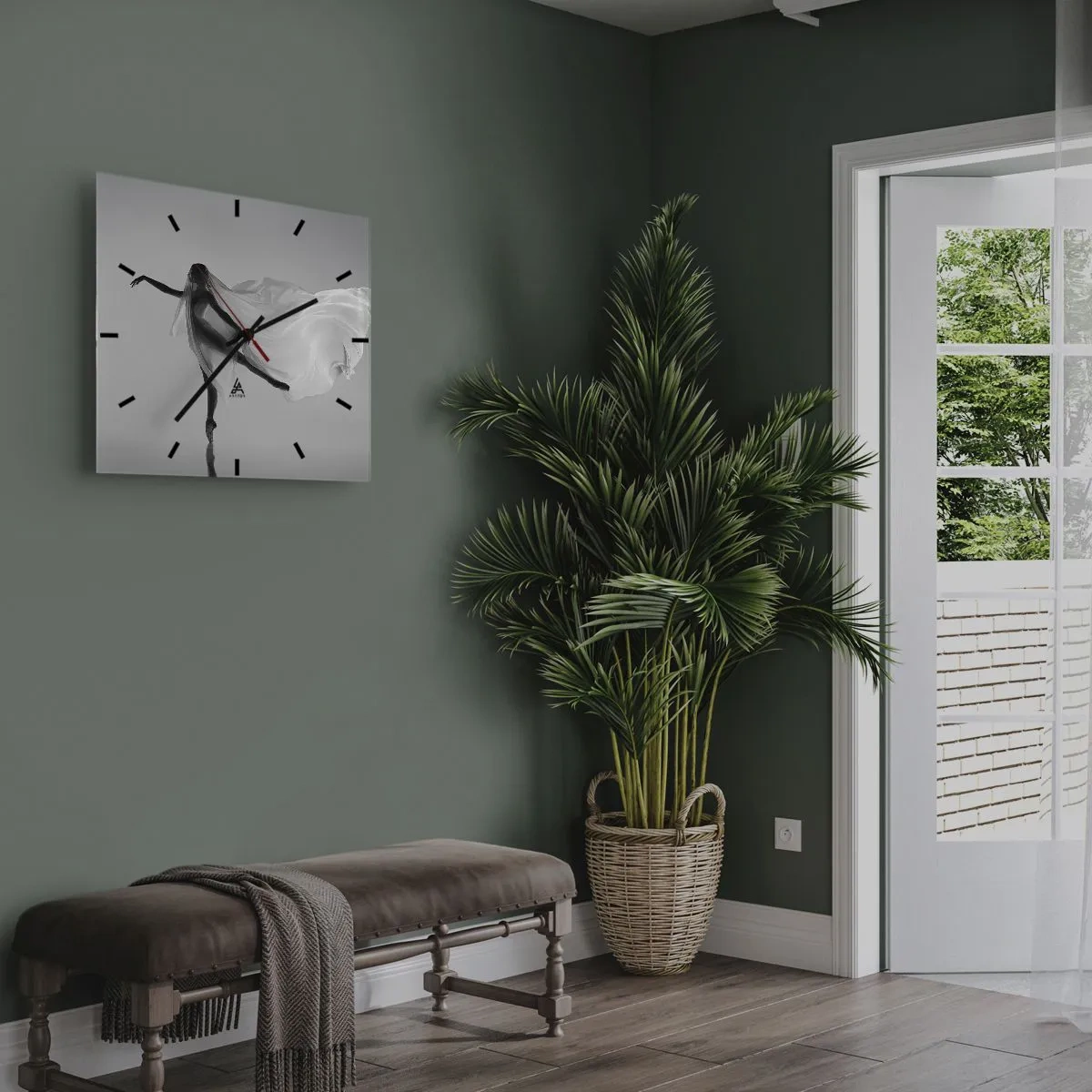 Falióra, Óra - Könnyedség és kecsesség - 40x40 cm