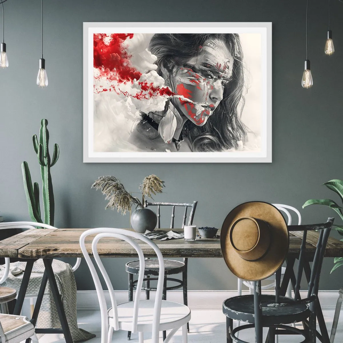 Poszter fekete keretben - Az abszurditás füstjében - 91x61 cm
