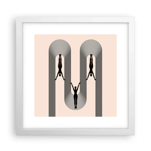 Poszter fekete keretben - Fejjel lefelé - 30x30 cm