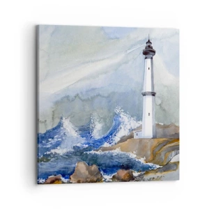 Vászonkép - A sötétséggel és a viharral szemben - 70x70 cm