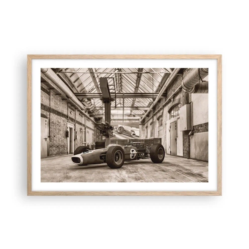 Poszter világos tölgy keretben - A győztes pihenője - 70x50 cm