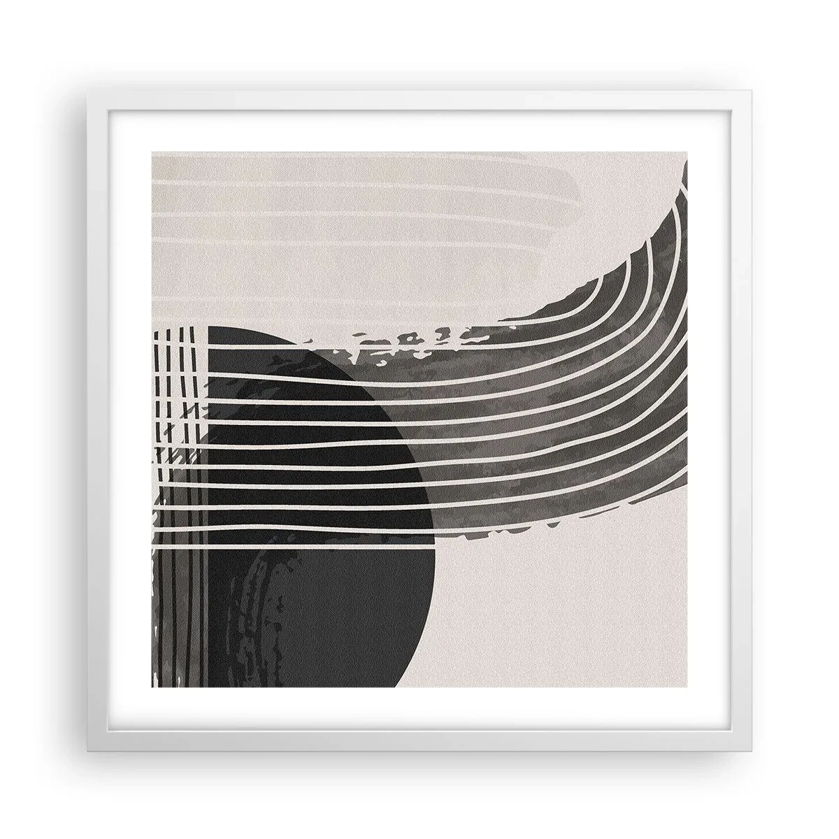 Poszter fekete keretben - Oda és vissza - 50x50 cm