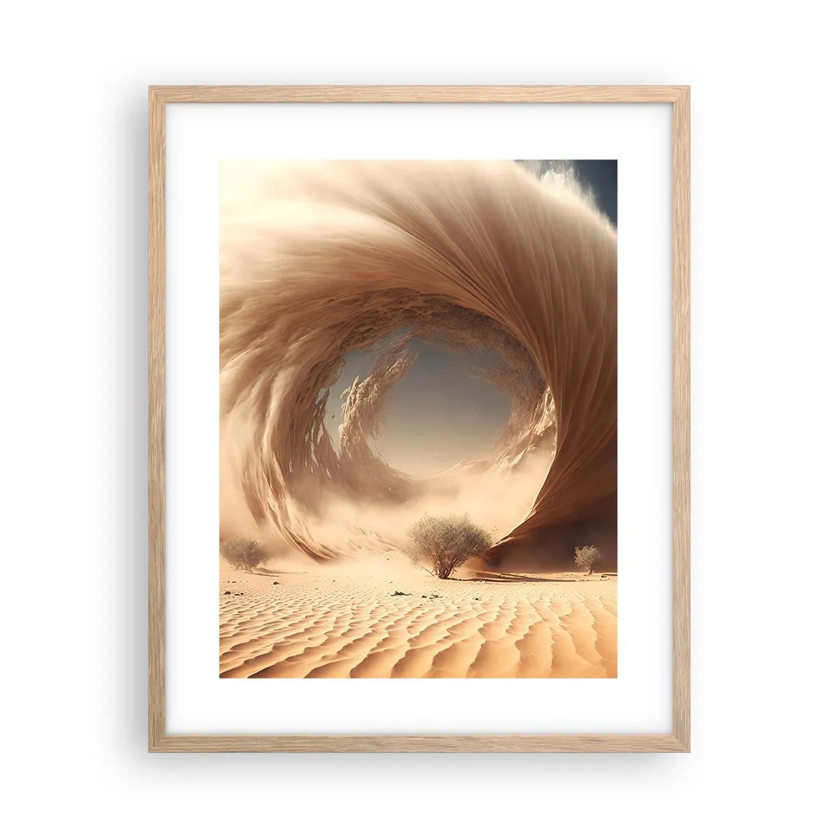 Poszter világos tölgy keretben - Megnyílt portált - 40x50 cm