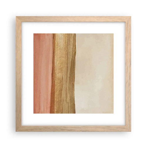 Poszter világos tölgy keretben - Függőleges kompozíció - 30x30 cm