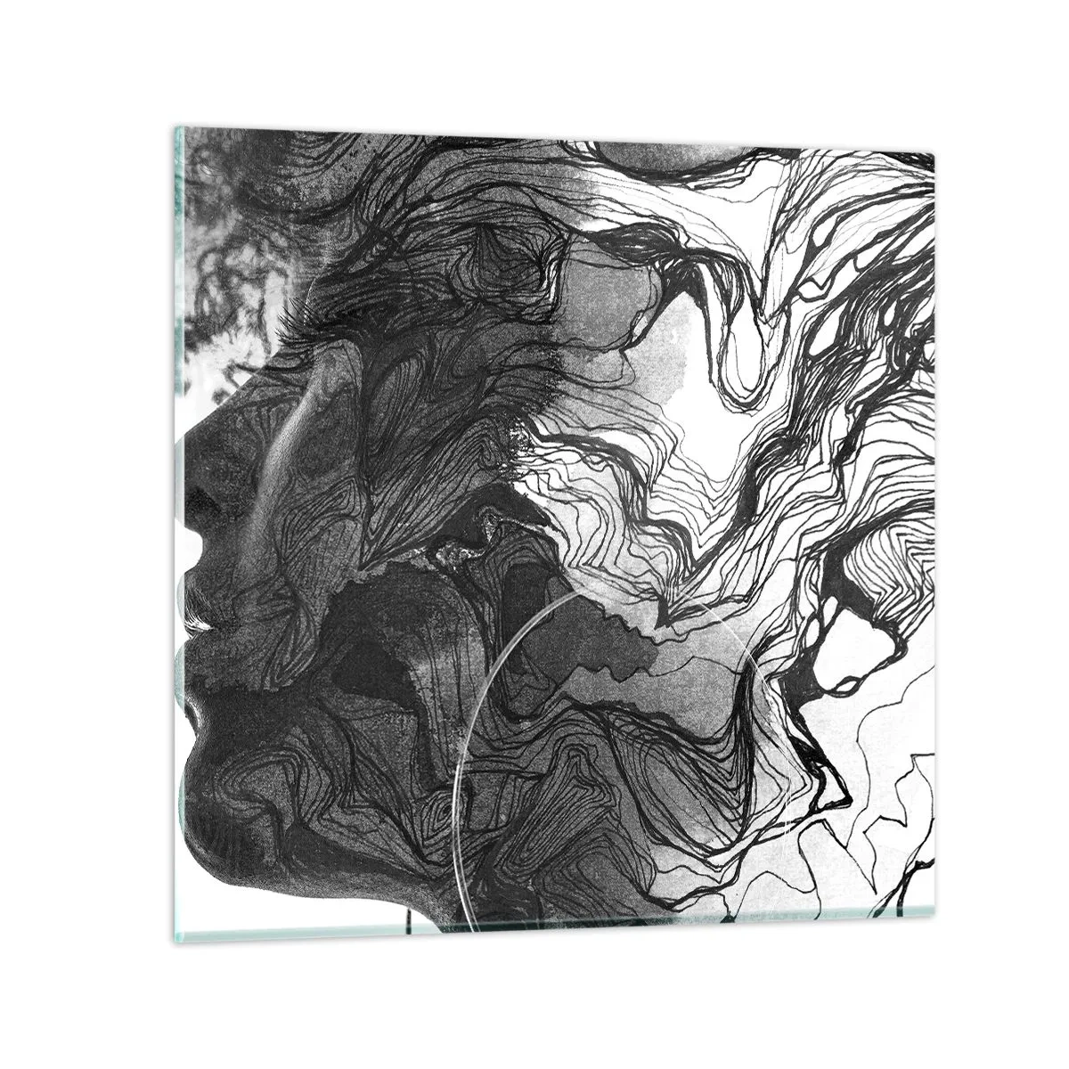 Üveg kép - Álmokba gabalyodva - 30x30 cm