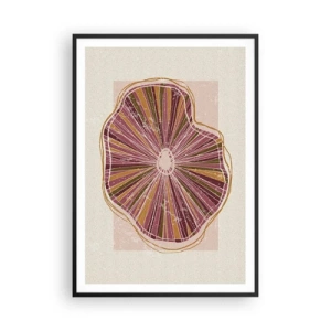 Poszter fehér keretben - Sugárzó absztrakció - 70x100 cm