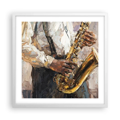 Poszter fekete keretben - Itt az idő egy szólóra - 50x50 cm