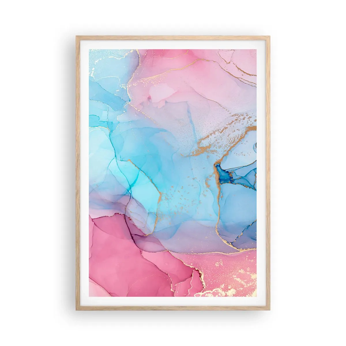 Poszter világos tölgy keretben - Találkozás és átjutás - 70x100 cm