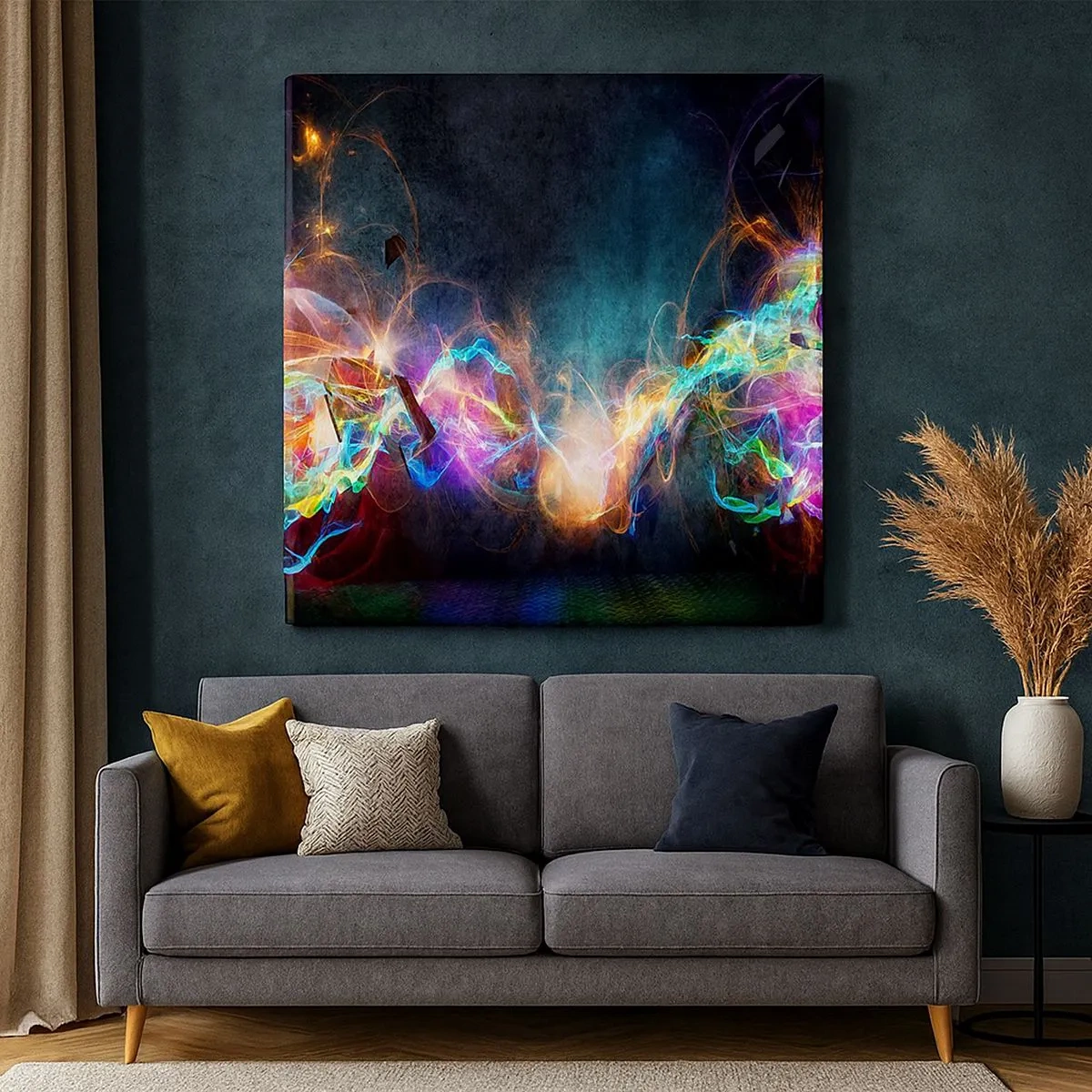 Vászonkép - Vígan a sötét ellen - 30x30 cm