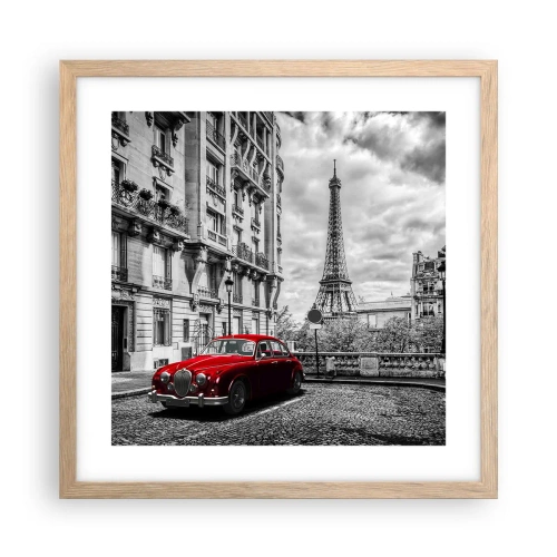 Poszter világos tölgy keretben - Ragadozó a városban - 40x40 cm