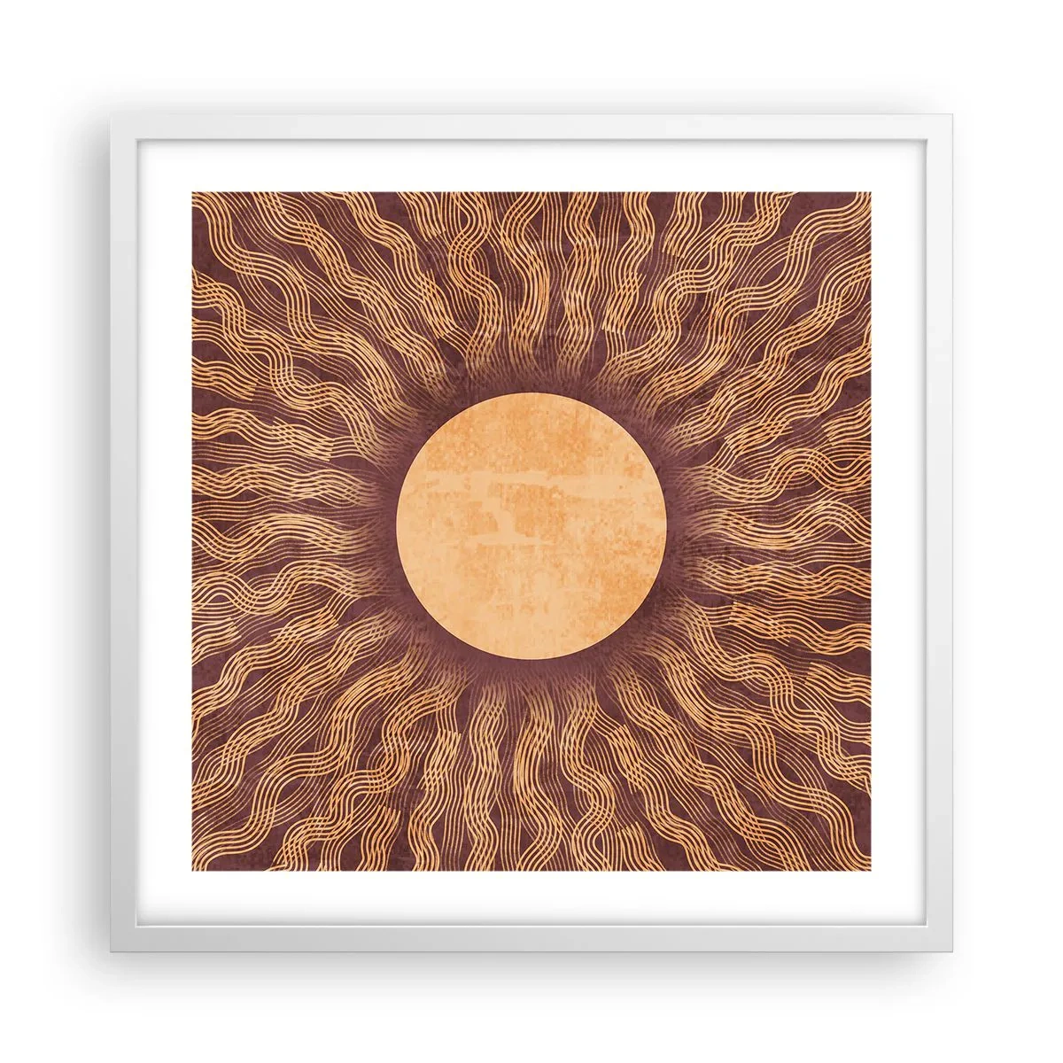 Poszter fekete keretben - A nap ikonja - 50x50 cm