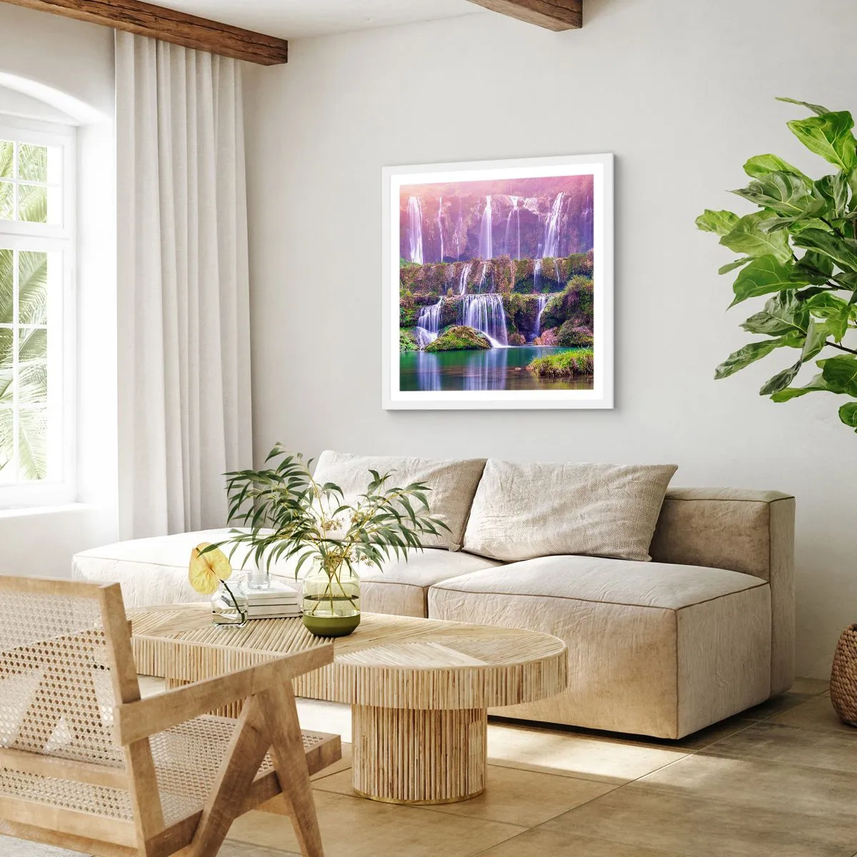 Poszter fekete keretben - Lépcső a menybe - 60x60 cm