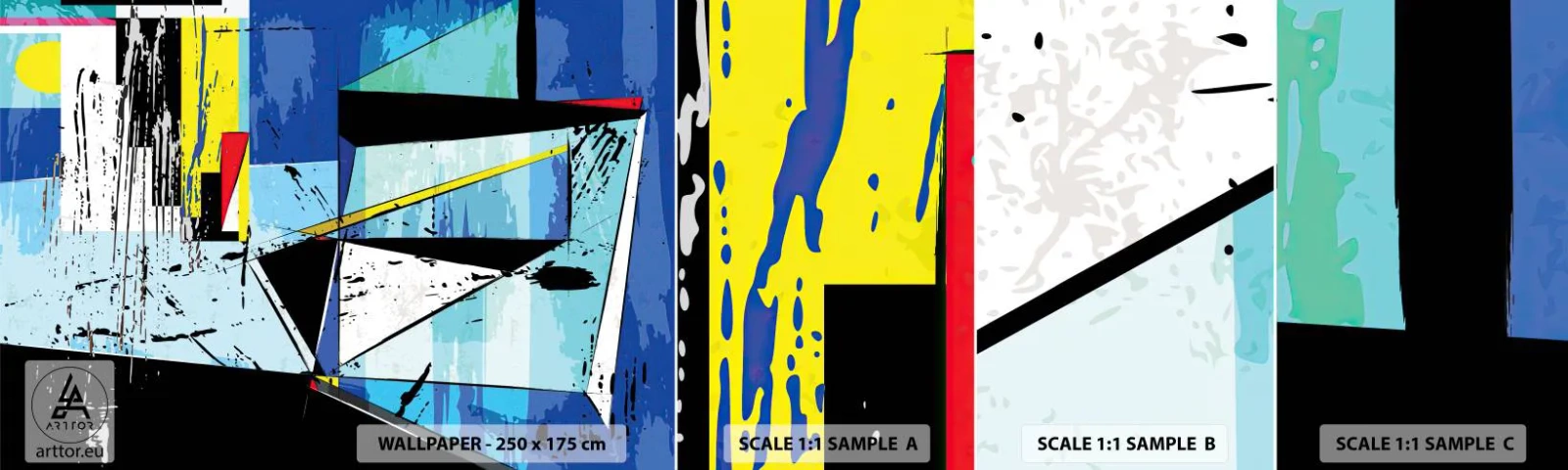 Fotótapéta Minta Standard Eco - Szögből nézni a világot... - Absztrakció, Darab, Modern minta - 100x30 cm