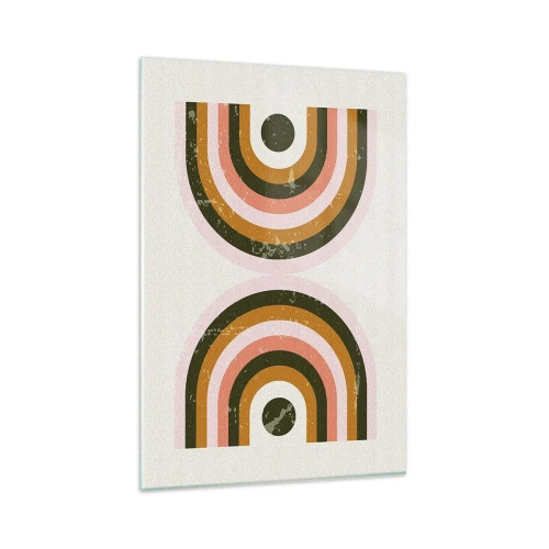 Üveg kép - Iker absztrakció - 80x120 cm