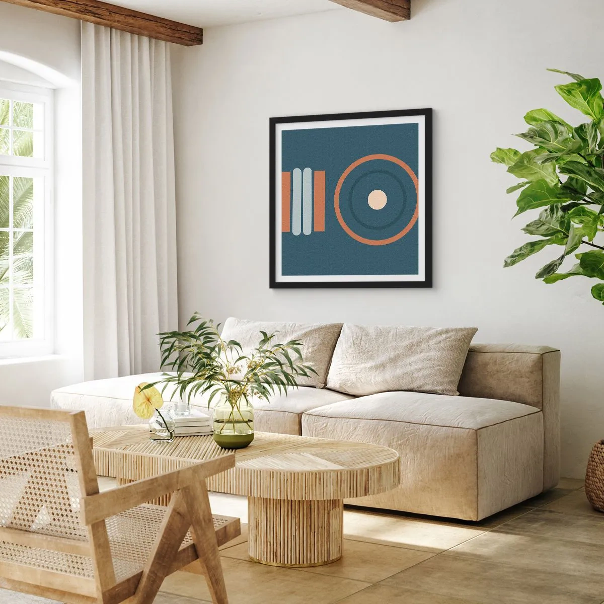 Poszter fehér keretben - A dolgok lényege - 60x60 cm