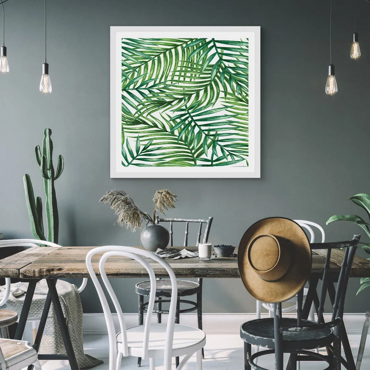 Poszter fekete keretben - A zöld lombkorona alatt - 60x60 cm