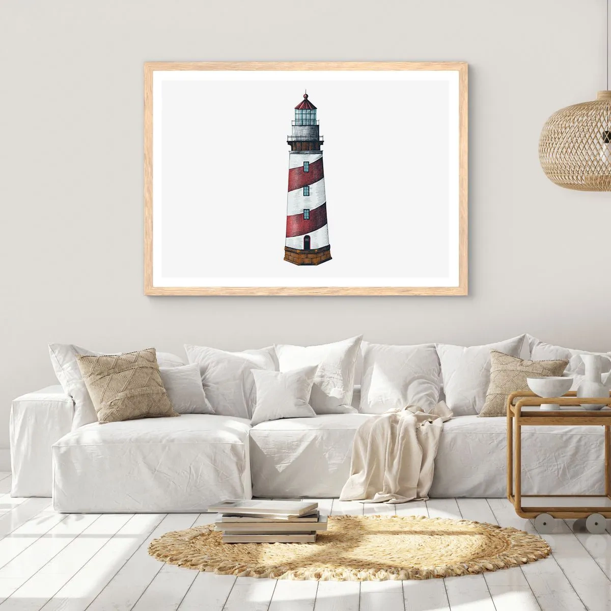 Poszter világos tölgy keretben - Mindig résen - 100x70 cm