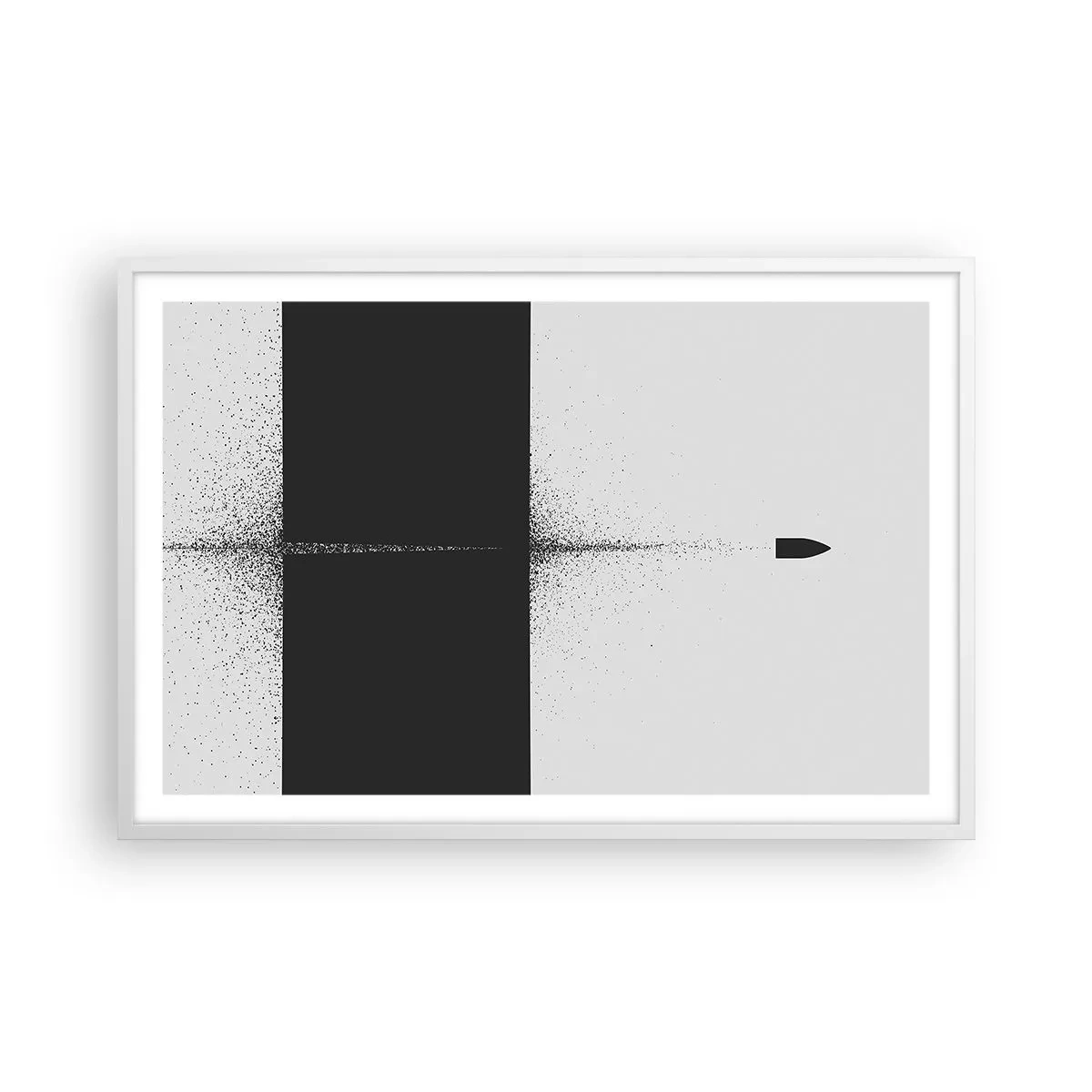 Poszter fekete keretben - Egyenesen a cél felé - 91x61 cm