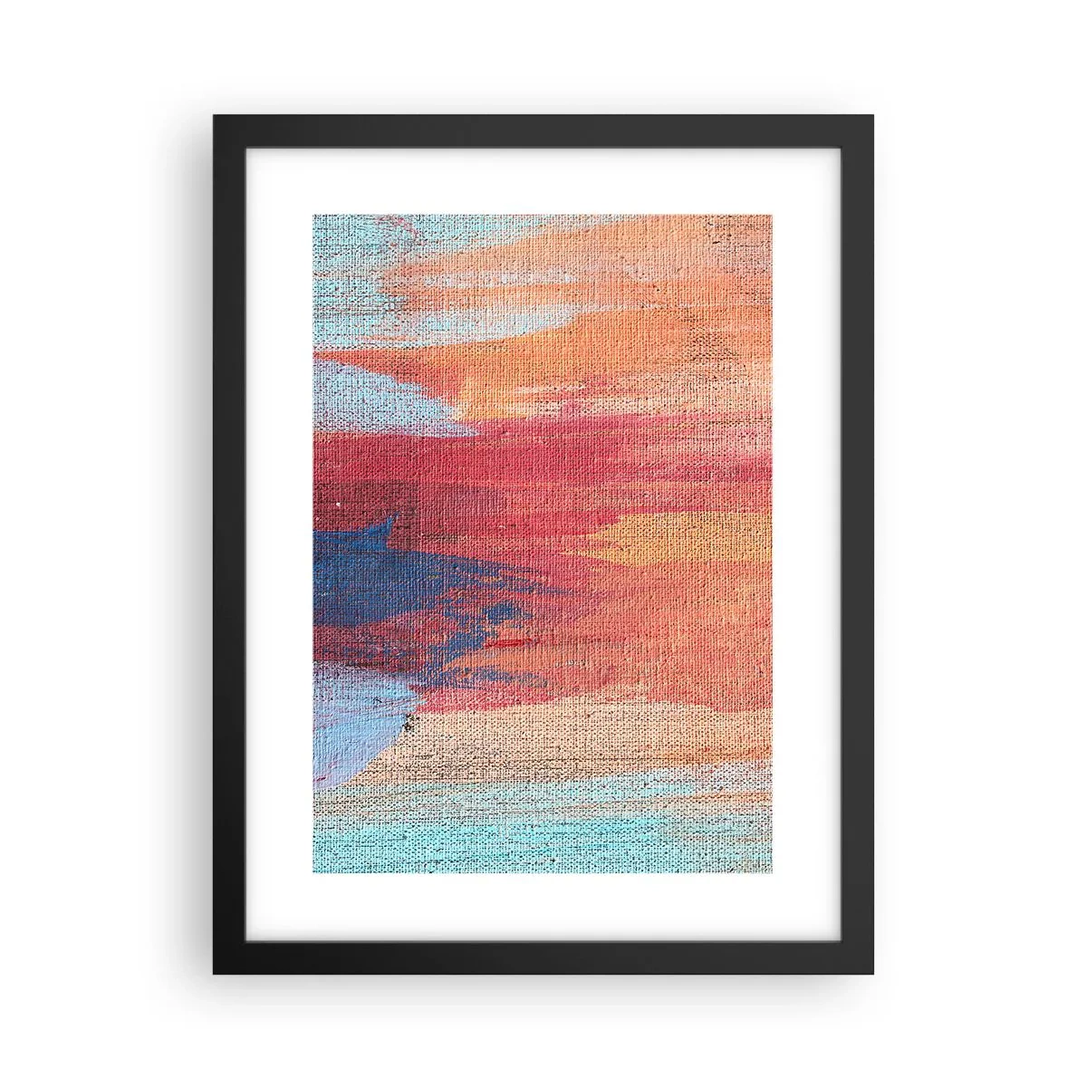 Poszter fehér keretben - Szivárványon  kiúszva - 30x40 cm