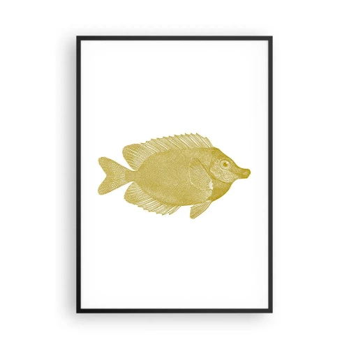 Poszter fehér keretben - Csak a hal - 70x100 cm