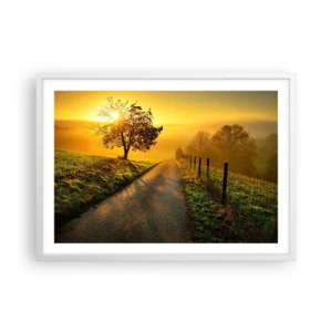 Poszter fekete keretben - Mézes délután - 70x50 cm