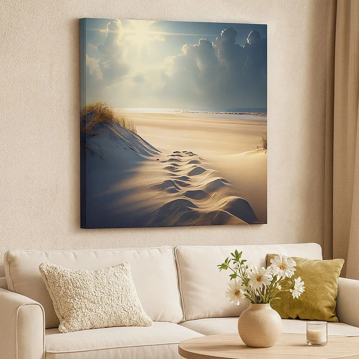 Vászonkép - Megnyugtató táj - 30x30 cm