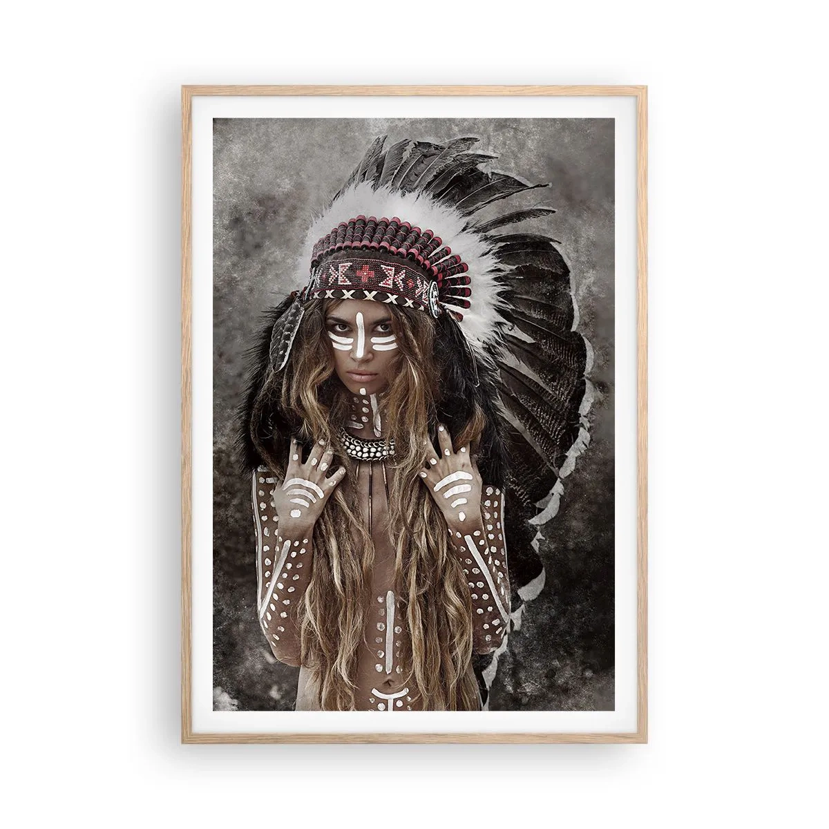 Poszter világos tölgy keretben - A törzs erejének titka - 70x100 cm