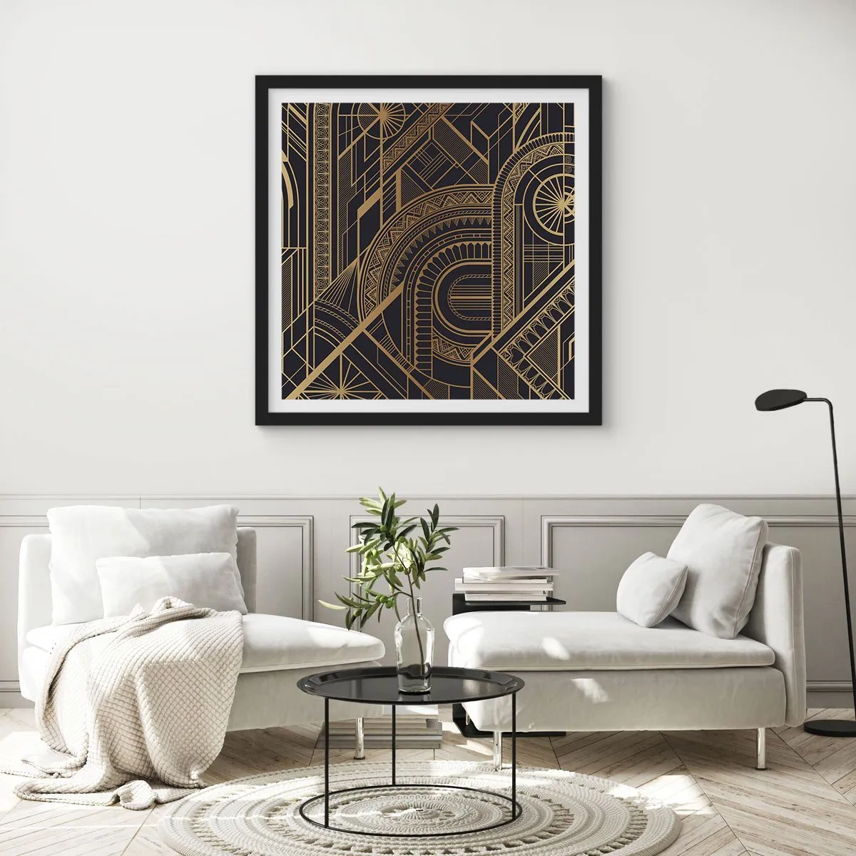 Poszter fehér keretben - Koncepciók, ötletek, tervek - 50x50 cm