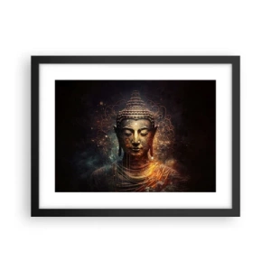 Poszter fehér keretben - Spirituális egyensúly - 40x30 cm