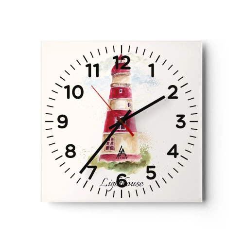 Falióra, Óra - Körbe mindíg időjárás - 40x40 cm