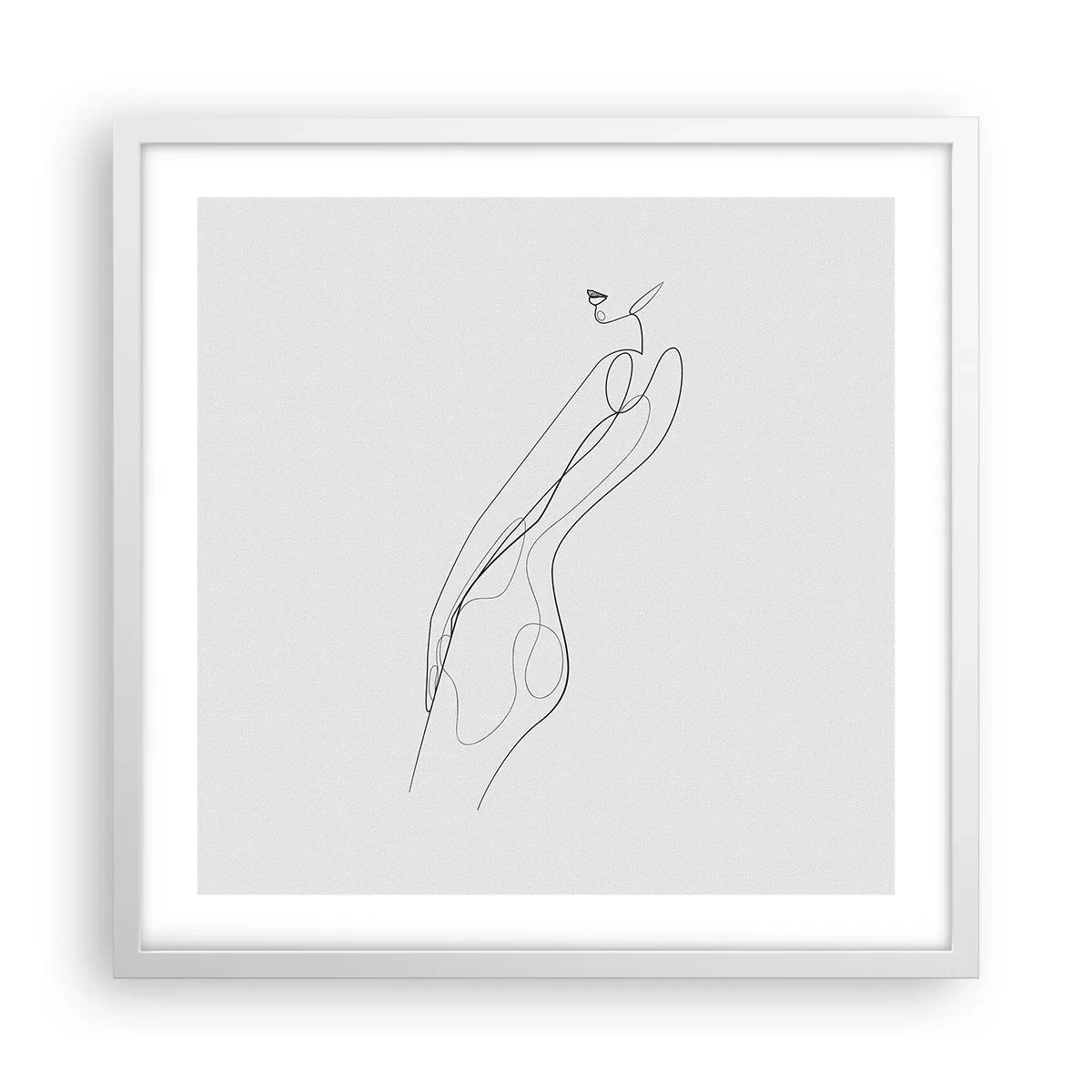 Poszter fekete keretben - Csak egy ígéret - 50x50 cm