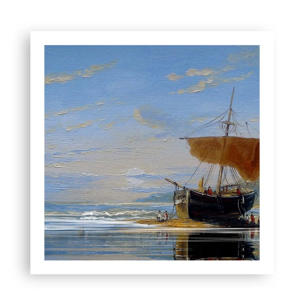 Poszter - Víz, föld, levegő - 60x60 cm