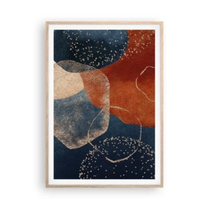 Poszter világos tölgy keretben - A lét könnyedsége - 70x100 cm