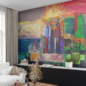 Fotótapéta Premium Canvas - Kapcsolatok és érzelmek - Absztrakció, Emberek, Darab - 150x105 cm