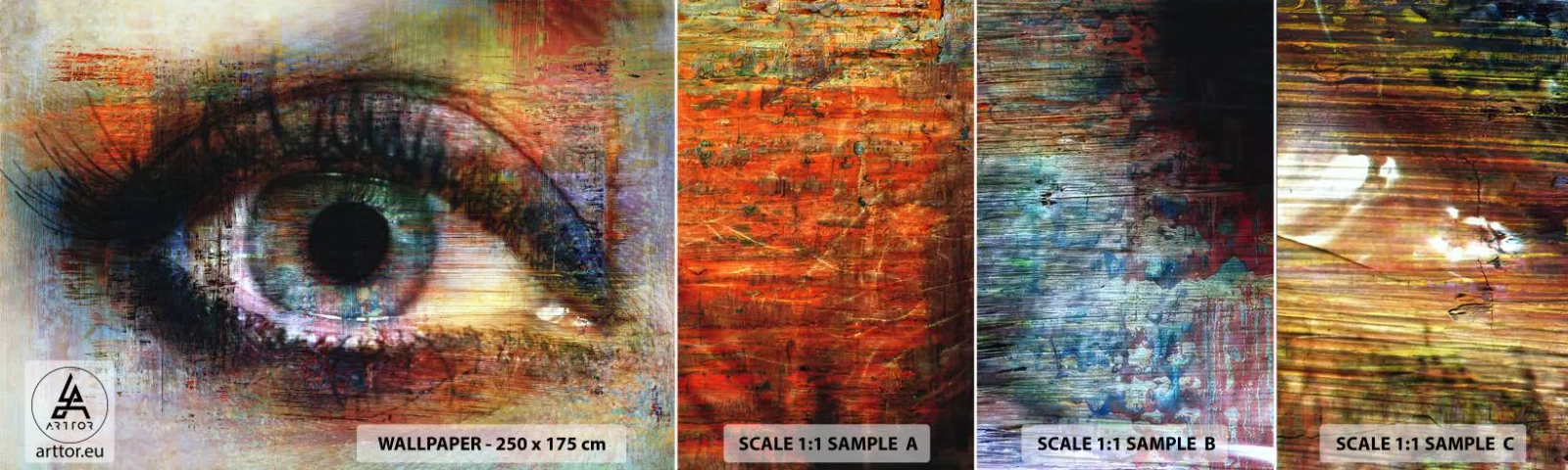 Fotótapéta Minta Standard Eco - Beleláthatsz a lélekbe - Absztrakció, Szem, Darab - 100x30 cm