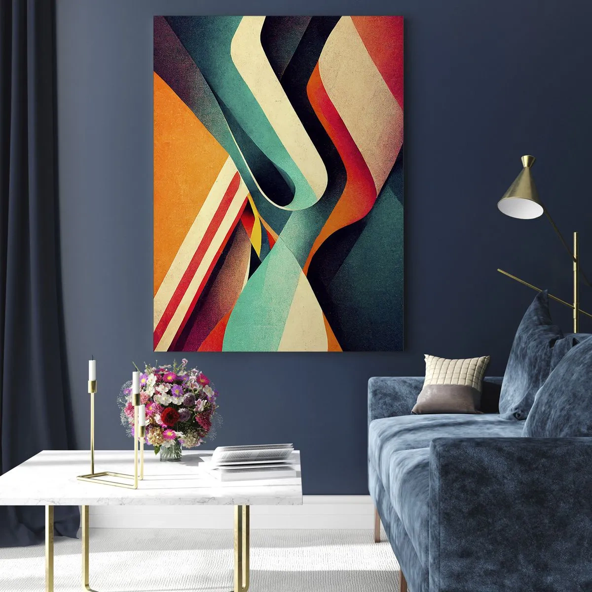 Üveg kép - Intenzív kompozíció - 50x70 cm