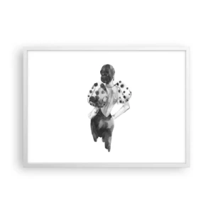 Poszter fekete keretben - Egyenesen elsétált mellettem - 70x50 cm