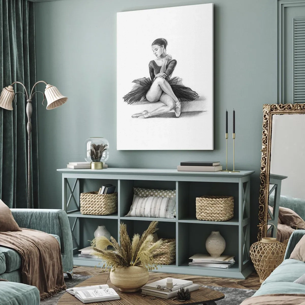 Vászonkép - A tánccal elvarázsolva - 55x100 cm