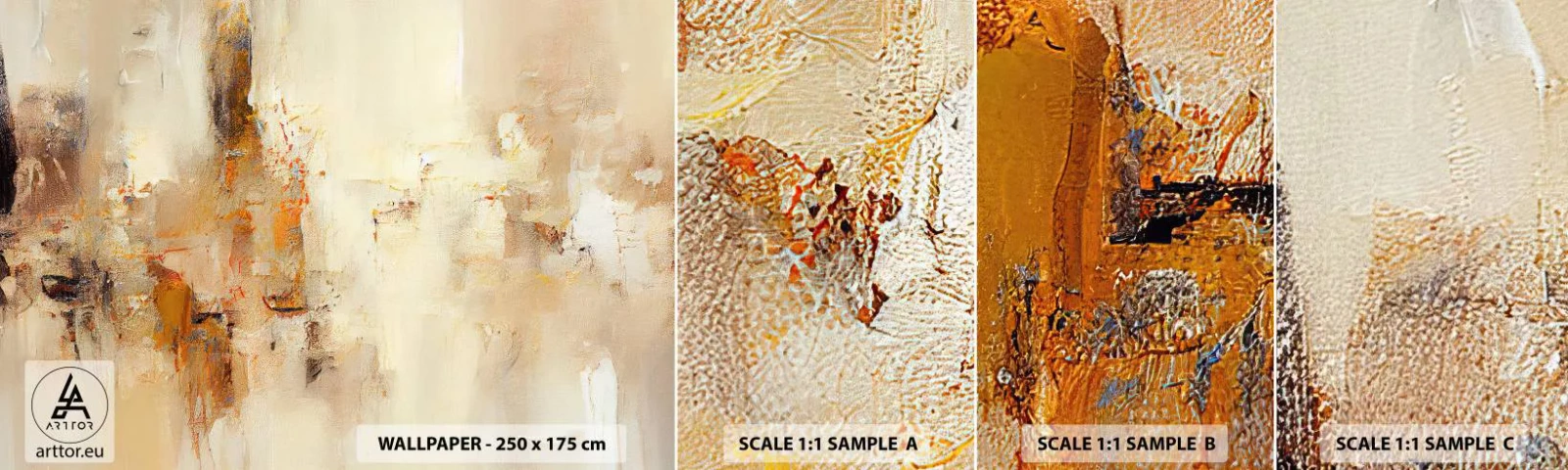 Fotótapéta Minta Standard Eco - A borostyán lelke - Absztrakció, Darab, Minimalizmus - 100x30 cm